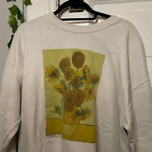 UO Van Gough Sunflower Sweatshirt